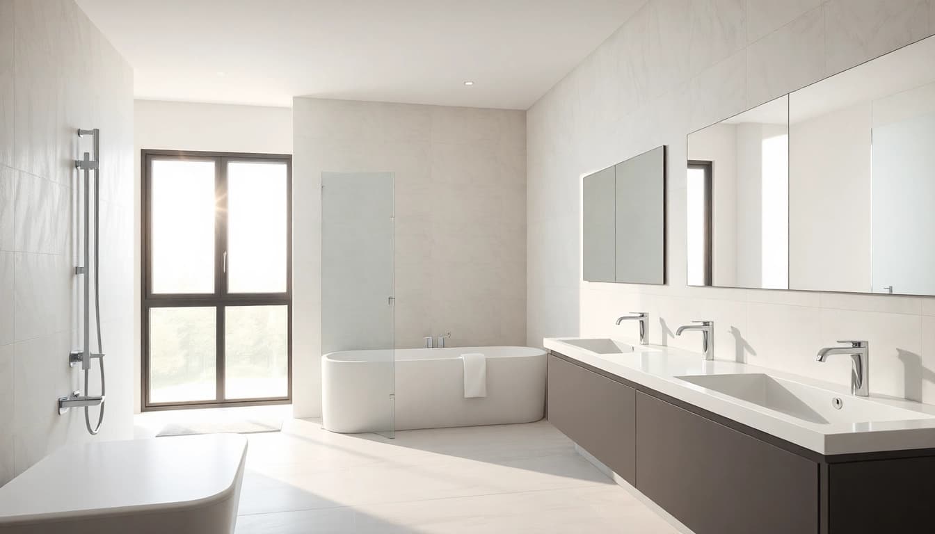 Sonni sanitär innovative bathroom fixture in a modern, spacious setting.