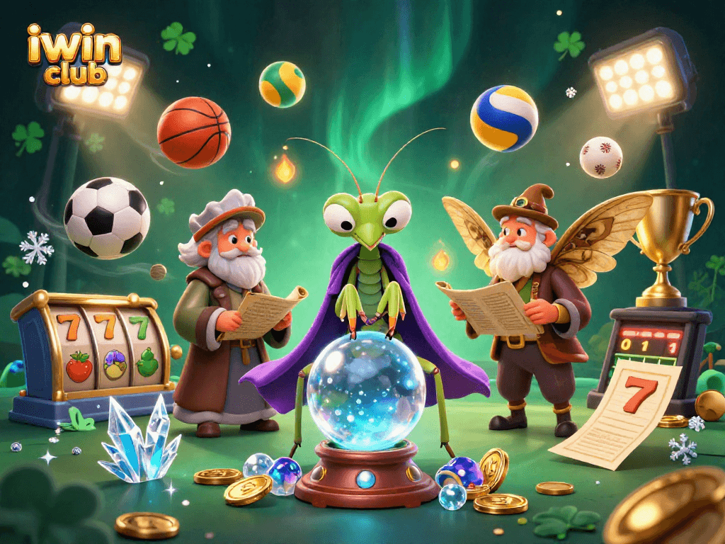 Experience the thrill of sports betting with iwin club's vibrant 3D illustration featuring dynamic action.