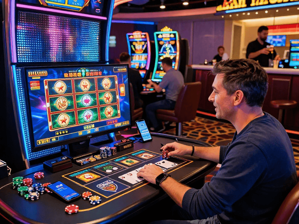 Immersive online gambling scene showcasing non-GamStop options, highlighting player engagement and vibrant casino atmosphere at https://neccr.org.uk.
