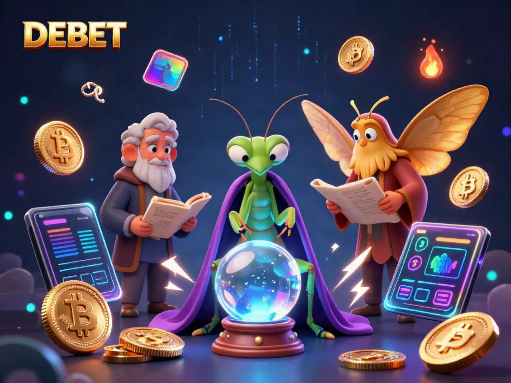 Engage in DEBET gaming with a mystical fortune teller scene illustrating thrilling casino moments.