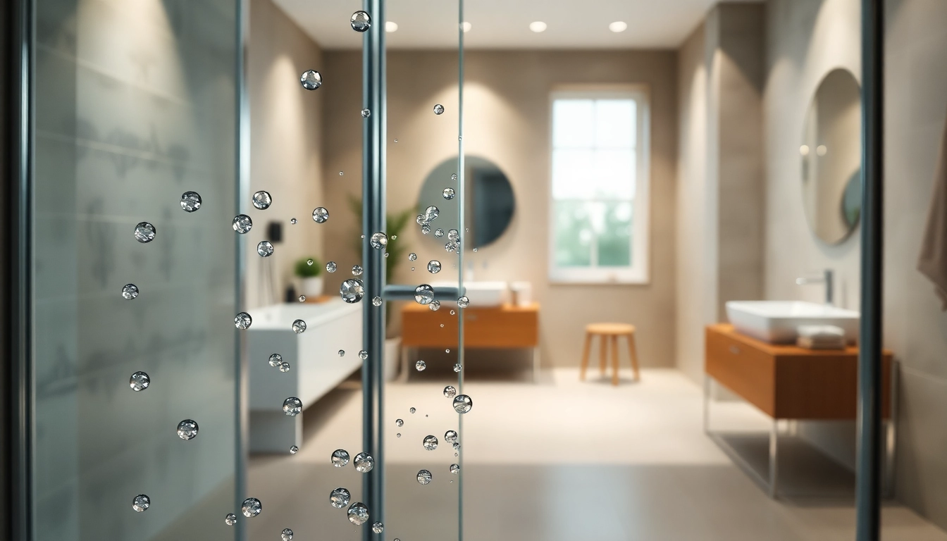 Duschkabine 100x100 Pendeltür in einem eleganten Badezimmer mit klaren Linien und modernem Design.