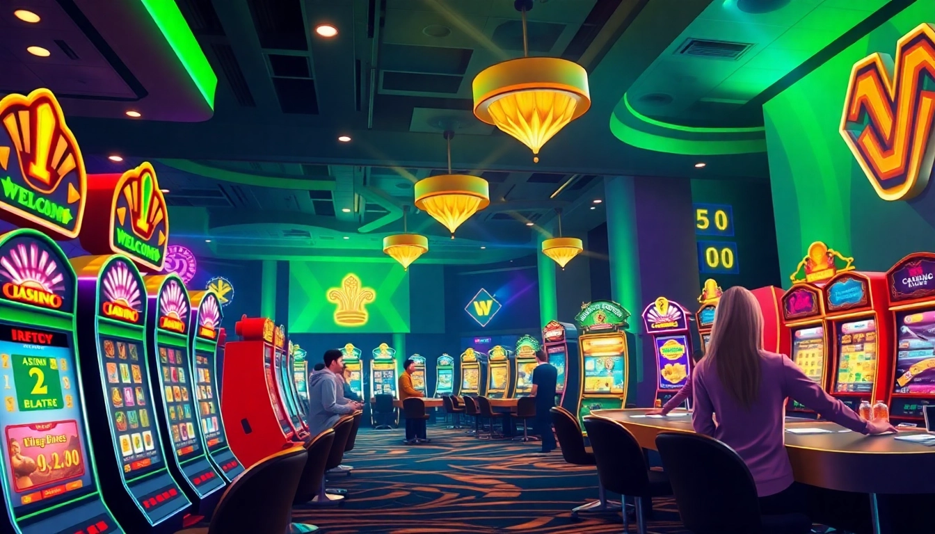 Ev88win.live showcasing interactive online casino games in a vibrant setting with dynamic lighting.