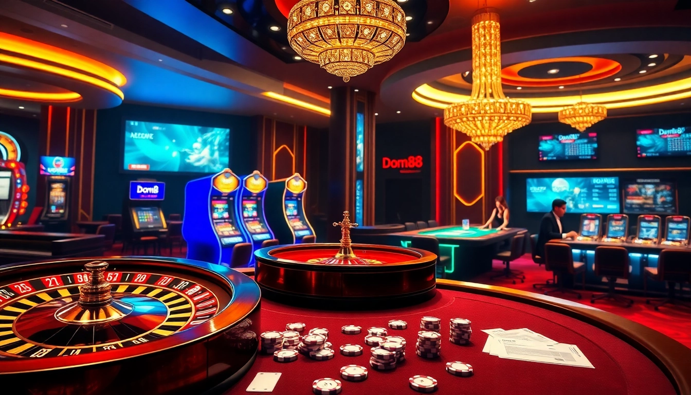 Experience thrilling games at dom88.us.com with engaging poker action and luxurious casino atmosphere.