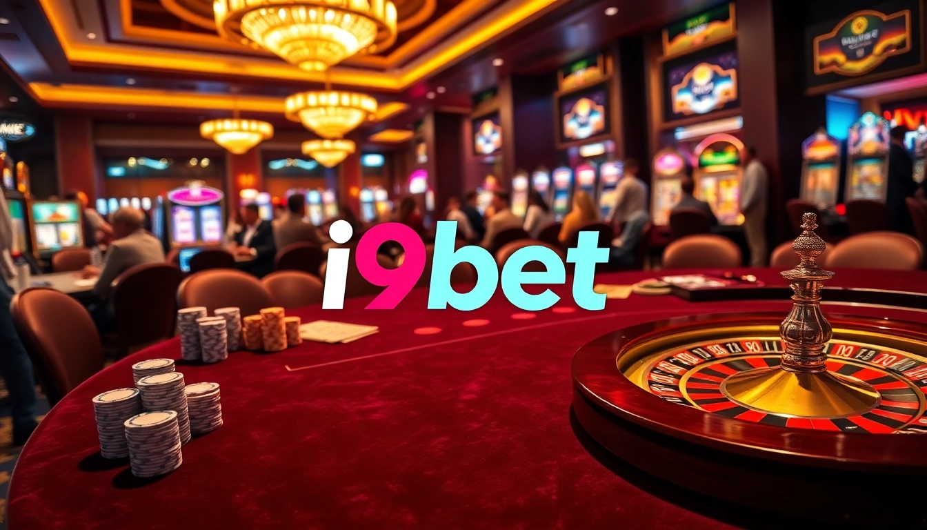 Experience the thrill of gambling on i9bet with vibrant casino games and luxury settings.