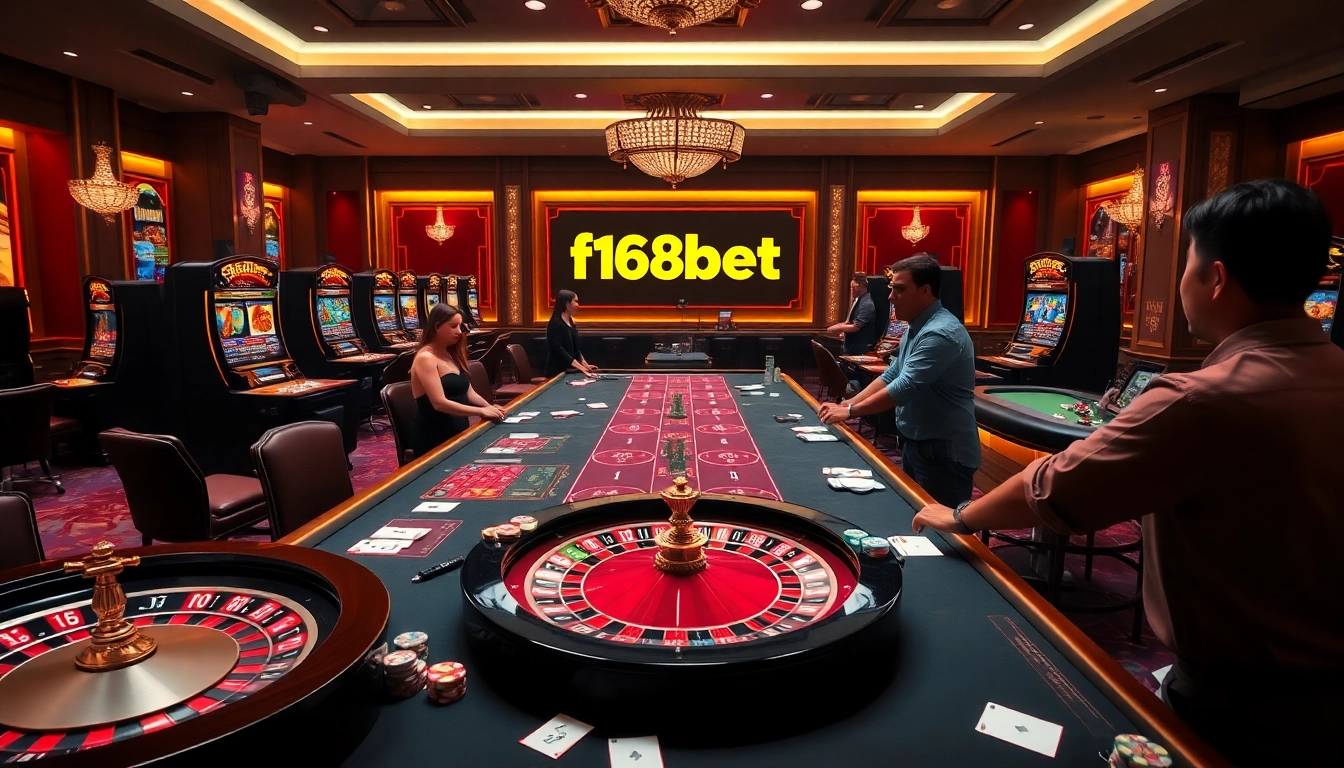 Experience thrilling gameplay at f168bet with vibrant casino tables and live dealer excitement.