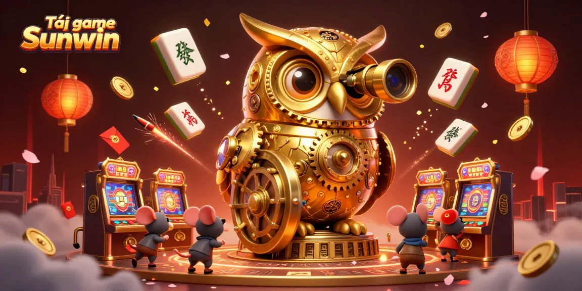 Tải game Sunwin with a rich scene of vibrant casino elements and characters, showcasing action and excitement.