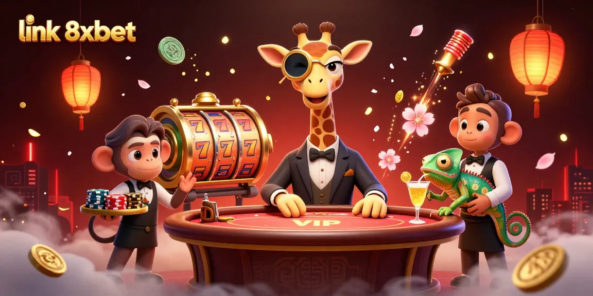 Experience link 8xbet in action at a vibrant casino scene filled with excitement and winning potential.